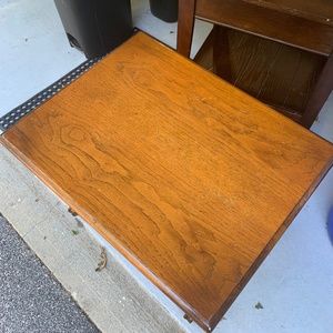 Large square end table